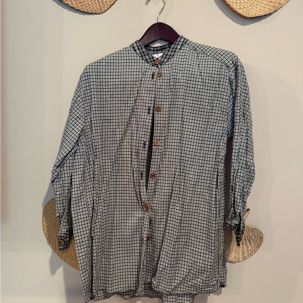 The Limited Monochrome Checkered Blouse